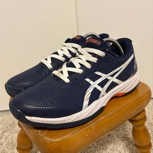 Asics Men's Gel-Game 9 Tennis/pickleball Shoes, size 8, EUC